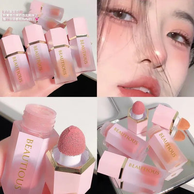 Beautious Air Cushion Liquid Blush – Long-Lasting, All-in-One Blusher & Highlighter for a Flawless Glow